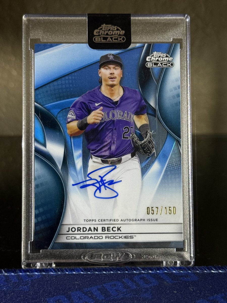 AstorgaR13's tweet photo. This is still live let’s get it 50 followers ******Giveaway alert***** Giveaway must retweet and follow @ 50 followers I will randomly pick 1 follower for this Colorado Rockies  Jordan Beck Auto 57/150 #Sports #tradingcards #cards #rockies  #MLB #Bowman2025 https://t.co/CIedCMWx6b