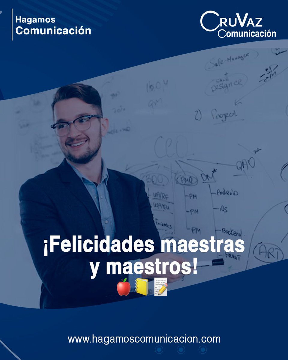 ✍️📚 En #HagamosComunicación creemos que enseñar es uno de los actos más poderosos de transformación social.

Celebramos a quienes, con cada clase, charla o taller, forman comunicadoras y comunicadores comprometidos con la verdad, la ética y el cambio.

#DíaDelMaestro