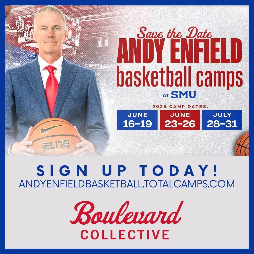 Chance Puryear (@chance_puryear) on Twitter photo Visit
ANDYENFIELDBASKETBALL.TOTALCAMPS.
COM and Join the Mustangs at MBB Camp!
<a href="/TheBoulevardNIL/">Boulevard Collective</a> <a href="/SMUBasketball/">SMU Basketball</a> Visit
ANDYENFIELDBASKETBALL.TOTALCAMPS.
COM and Join the Mustangs at MBB Camp!
<a href="/TheBoulevardNIL/">Boulevard Collective</a> <a href="/SMUBasketball/">SMU Basketball</a>