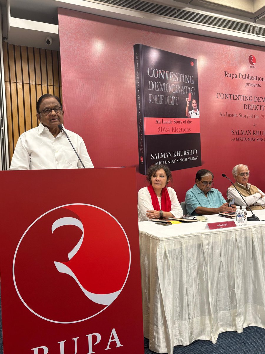 Saba Naqvi (@_sabanaqvi) on Twitter photo Packed house at launch of <a href="/salman7khurshid/">Salman Khurshid</a> book Contesting Democratic Deficit. Co-author <a href="/Mritunjay3121/">Mritunjay Singh Yadav</a> Packed house at launch of <a href="/salman7khurshid/">Salman Khurshid</a> book Contesting Democratic Deficit. Co-author <a href="/Mritunjay3121/">Mritunjay Singh Yadav</a>