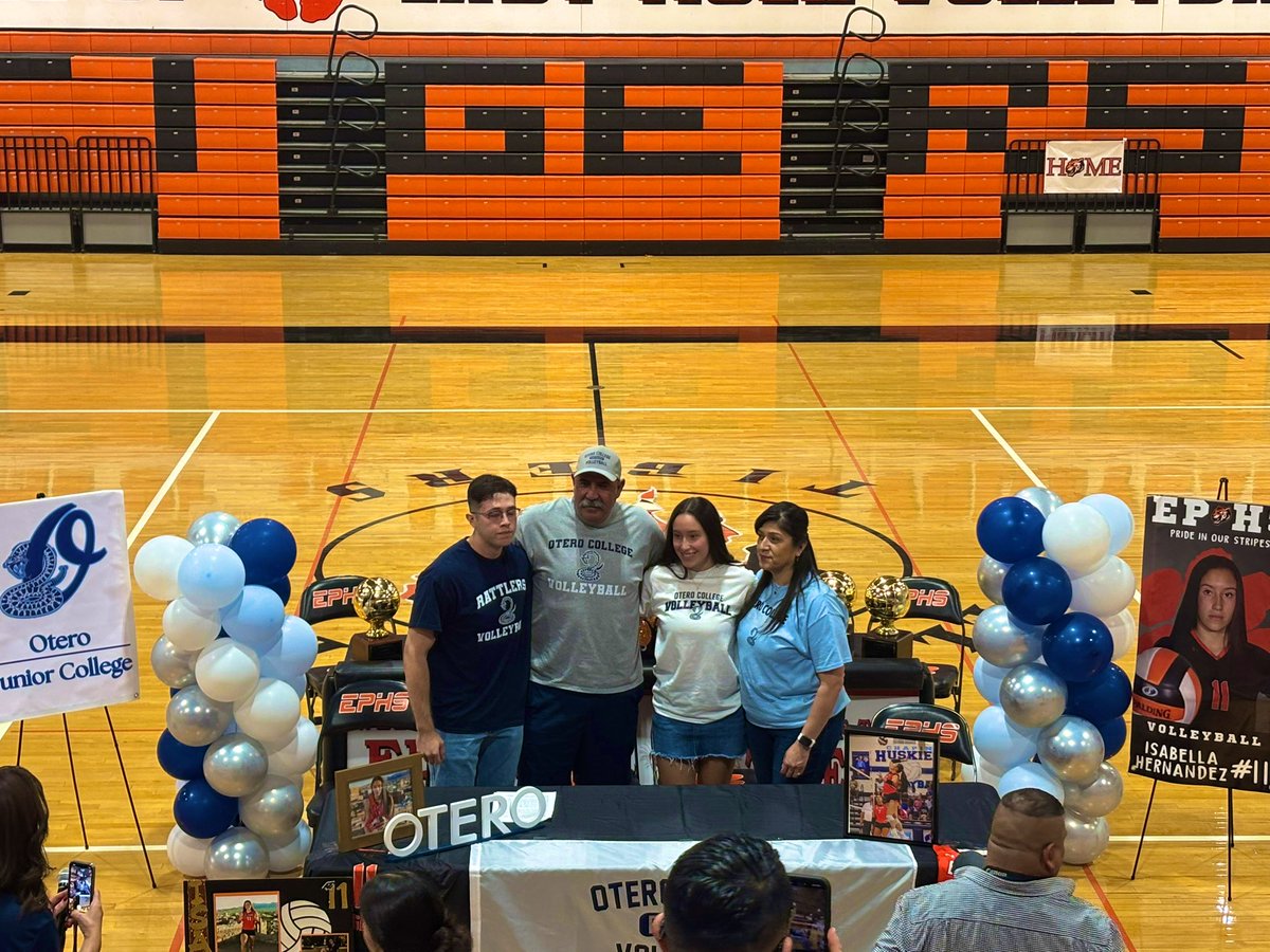 El Paso High School Volleyball (@elpasovb) on Twitter photo Otero Junior College here she comes! π #outwork #outlast Congratulations Bella!π Otero Junior College here she comes! π #outwork #outlast Congratulations Bella!π