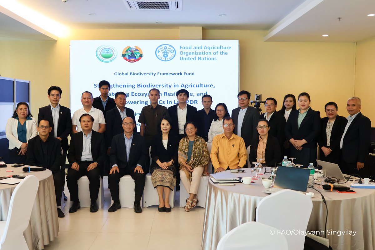 FAOLaoPDR's tweet image. 🌍✨ Kicked off the "Strengthening Biodiversity in Agriculture" workshop in Lao PDR! Together with stakeholders, we’re enhancing biodiversity and empowering local communities for a sustainable future!
Read more: fao.org/lao-people-dem…
#Biodiversity #FAO #LaoPDR