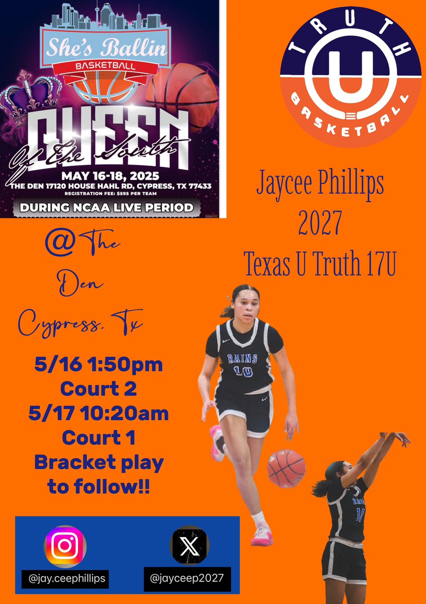 Here is my schedule for this weekend at Queen of the South Tournament in Houston. <a href="/CoachSmithRISD/">Colton Smith</a> <a href="/truthgbb/">Truth Basketball</a> <a href="/ACUWBB/">ACU Women’s Basketball</a> <a href="/SFAWBB/">SFA Women's Basketball</a> <a href="/LadyRaiderWBB/">Lady Raider Basketball</a> <a href="/BaylorWBB/">Baylor Women's Basketball</a>