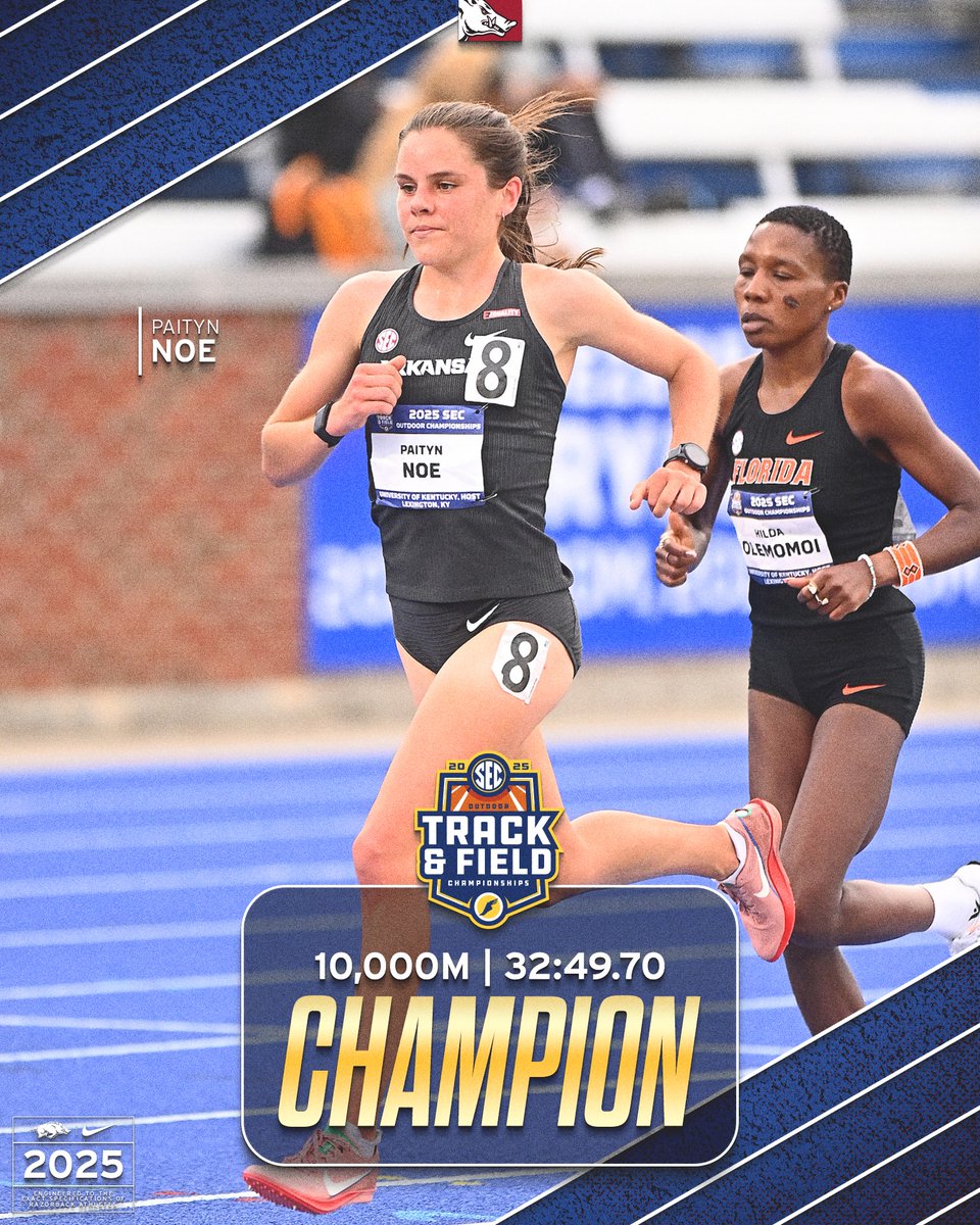 2025 SEC 10,000m Champion | Paityn Noe