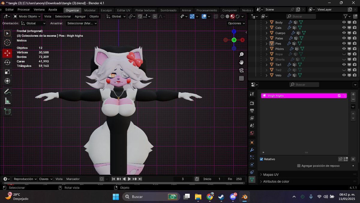 Que opinan del traje...le queda bien a la Tangle?

Modelo base <a href="/CryptiaCurves/">🔞Cryptia🔞</a> 
Modelo de tangle <a href="/gumiboomy/">gumi (VGEN CMMS OPEN)</a>