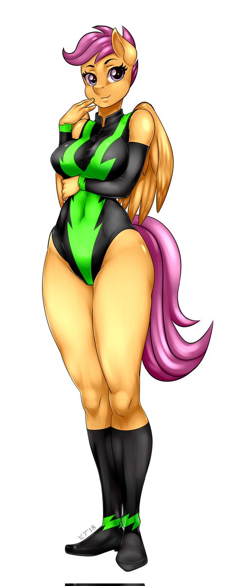 "Yeah, yeah. Know what you're gonna say, relaaaax! I'm over that whole Washouts phase. Ain't no way in heck I'm gonna join up with 'em. Still think they're cool though...and the outfit looks good on me huh?"

"Plus Dusty is still pretty hawt~"

(Art by: pia-sama)