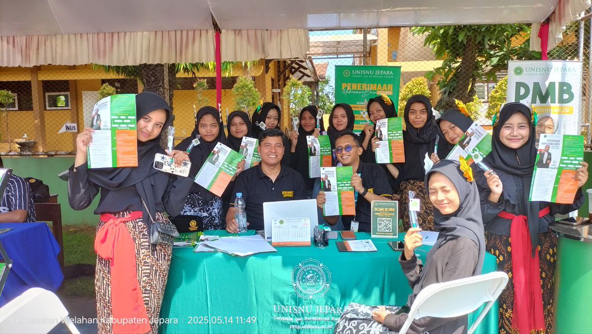 Kolaborasi bersama SMA Negeri Welahan untuk sinergi informasi studi lanjut di Perguruan Tinggi (14-15 Mei 2025). #unisnujepara #pmb #perfecta #beasiswa