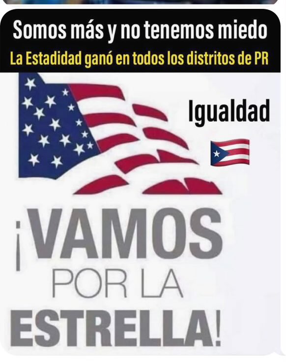 CidEloisa's tweet photo. Puerto Rico escogió Estadidad!#NuestraCausaEsPoderosa
#delegatespr https://t.co/Egp2h5KtTp