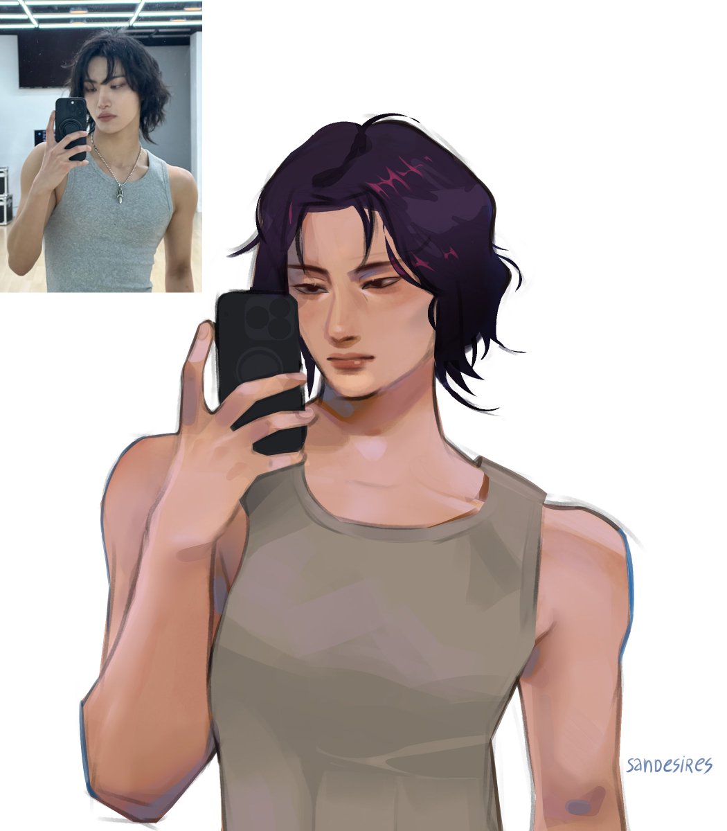 sandesires's tweet photo. honestly, he is stunning in every art style (Also i love drawing him 🩷 https://t.co/Gz6XHCVbdI