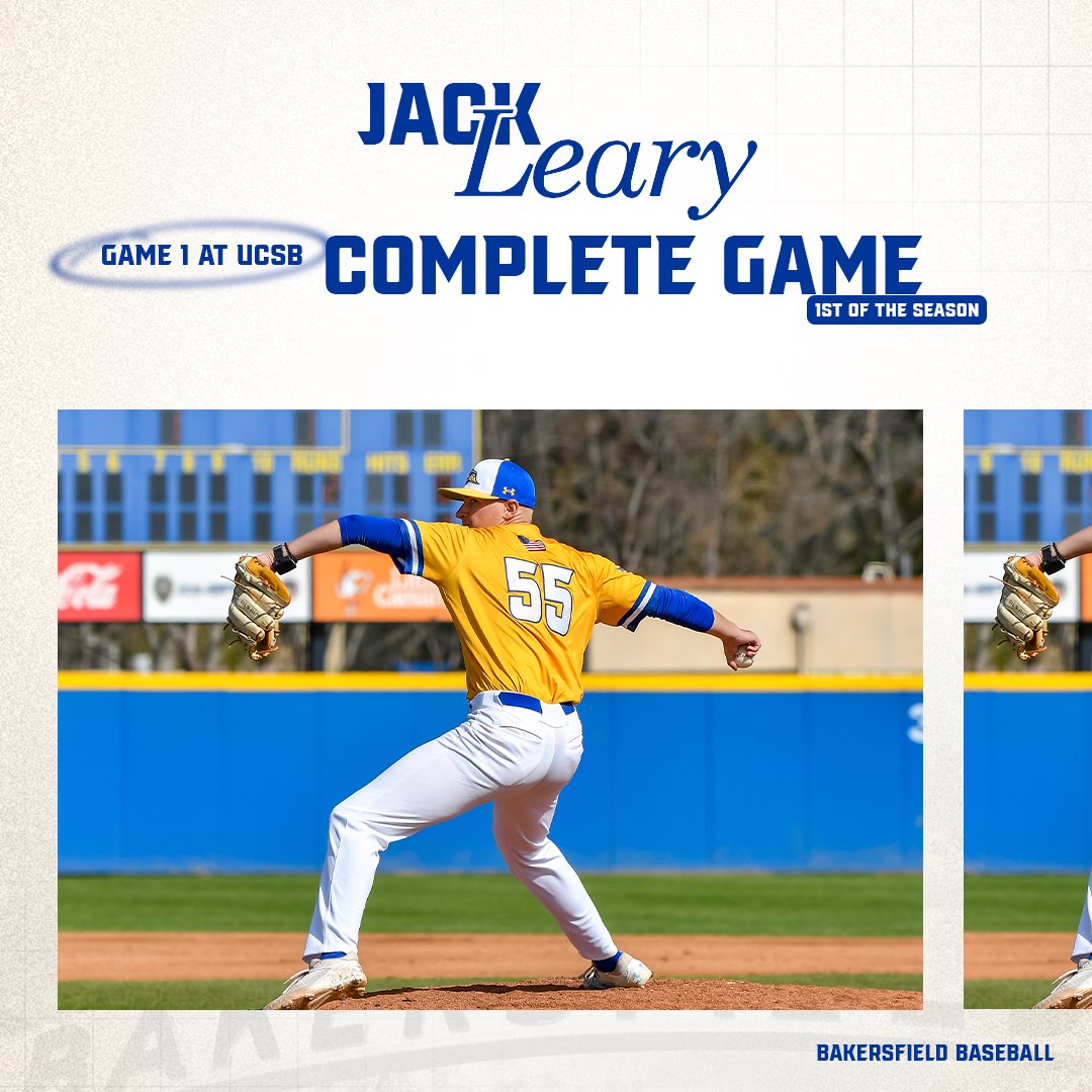 Jack Leary delivers Bakersfield’s first complete game of the season

#TRU3T | #RunnersOnTheRise
