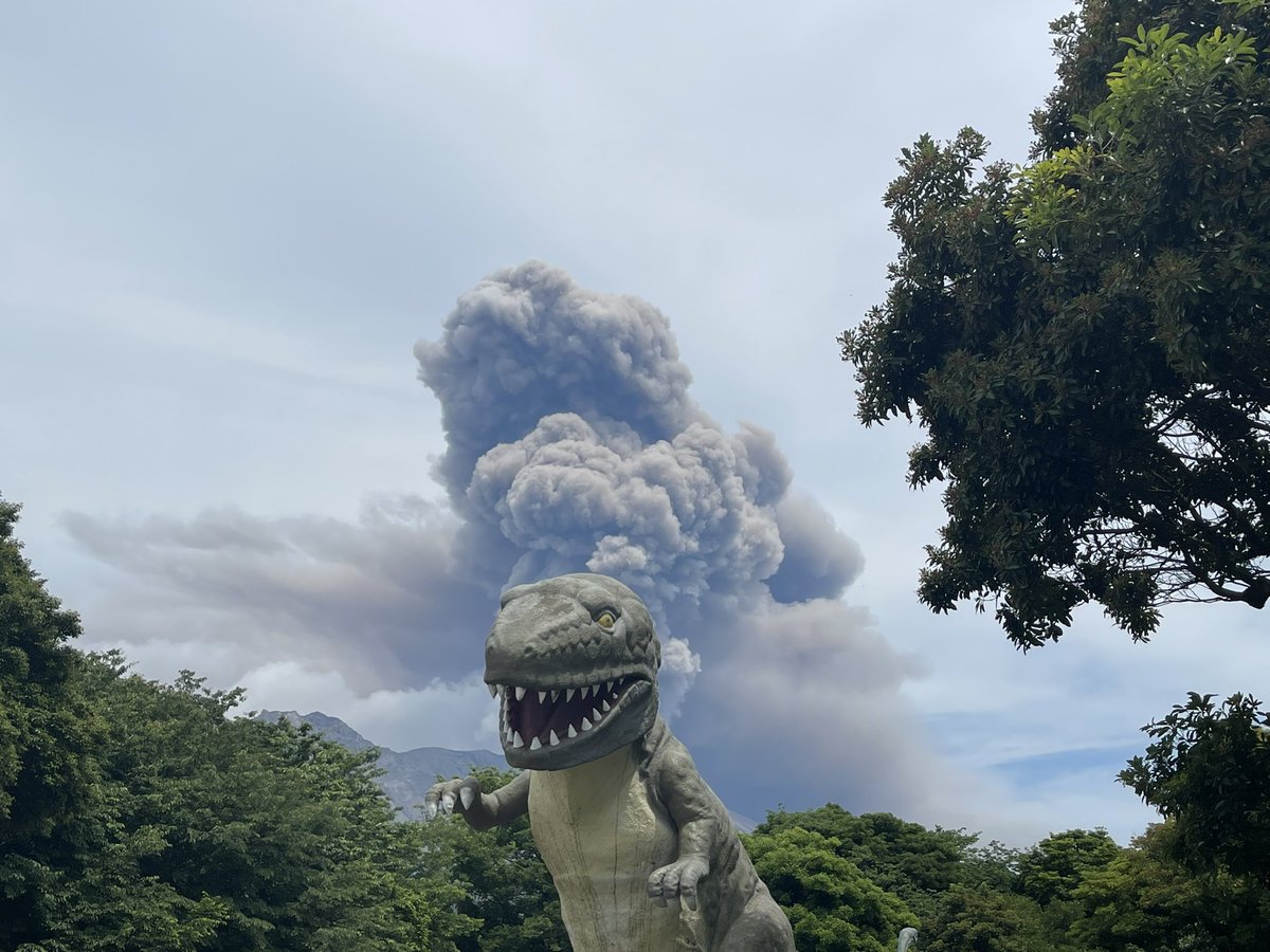 桜島各所から撮影 まだ噴火は続いてるみたいですが、通常運航中