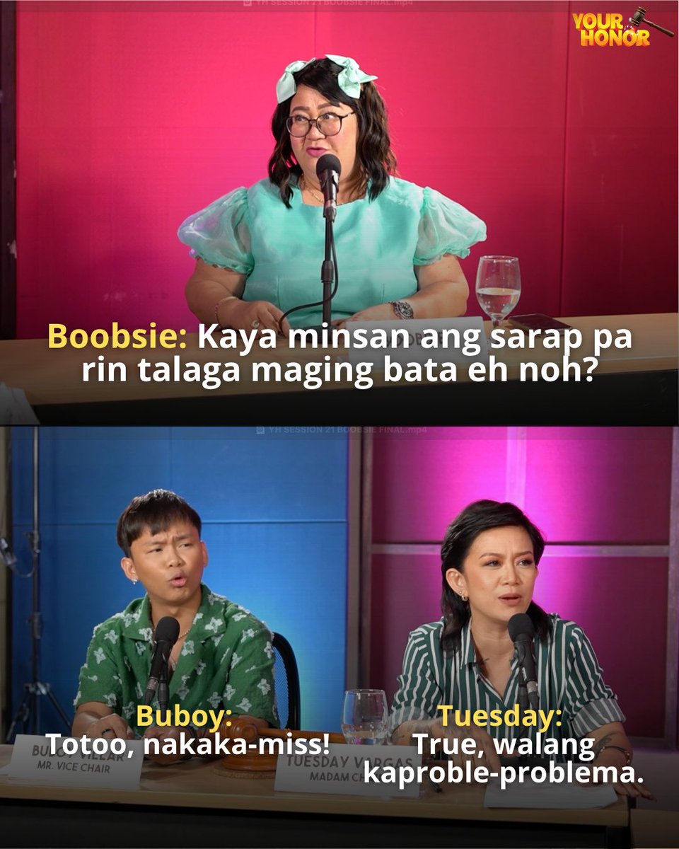 gmanetwork's tweet photo. Nakaka-miss maging bata! 😊

#YouLOLYourHonor | Saturdays, after 'Pepito Manaloto'
Watch full #YourHonor episodes here: https://t.co/yPjmgy9KPk
#Boobsie https://t.co/FtOXCVYQtt
