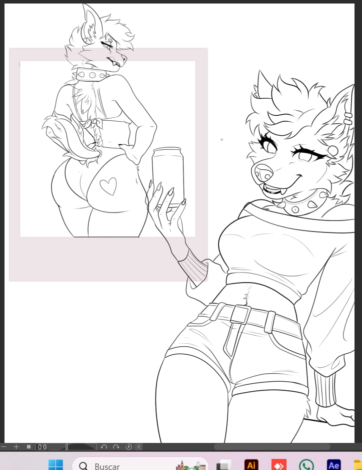 Another collage in progress, I'm glad people are liking my drawings. #wip #furry #furryart #furart #commissionsopen #arttrade #sketch #lineart #furrywolf  #digitalart #ych #opencommission #comm