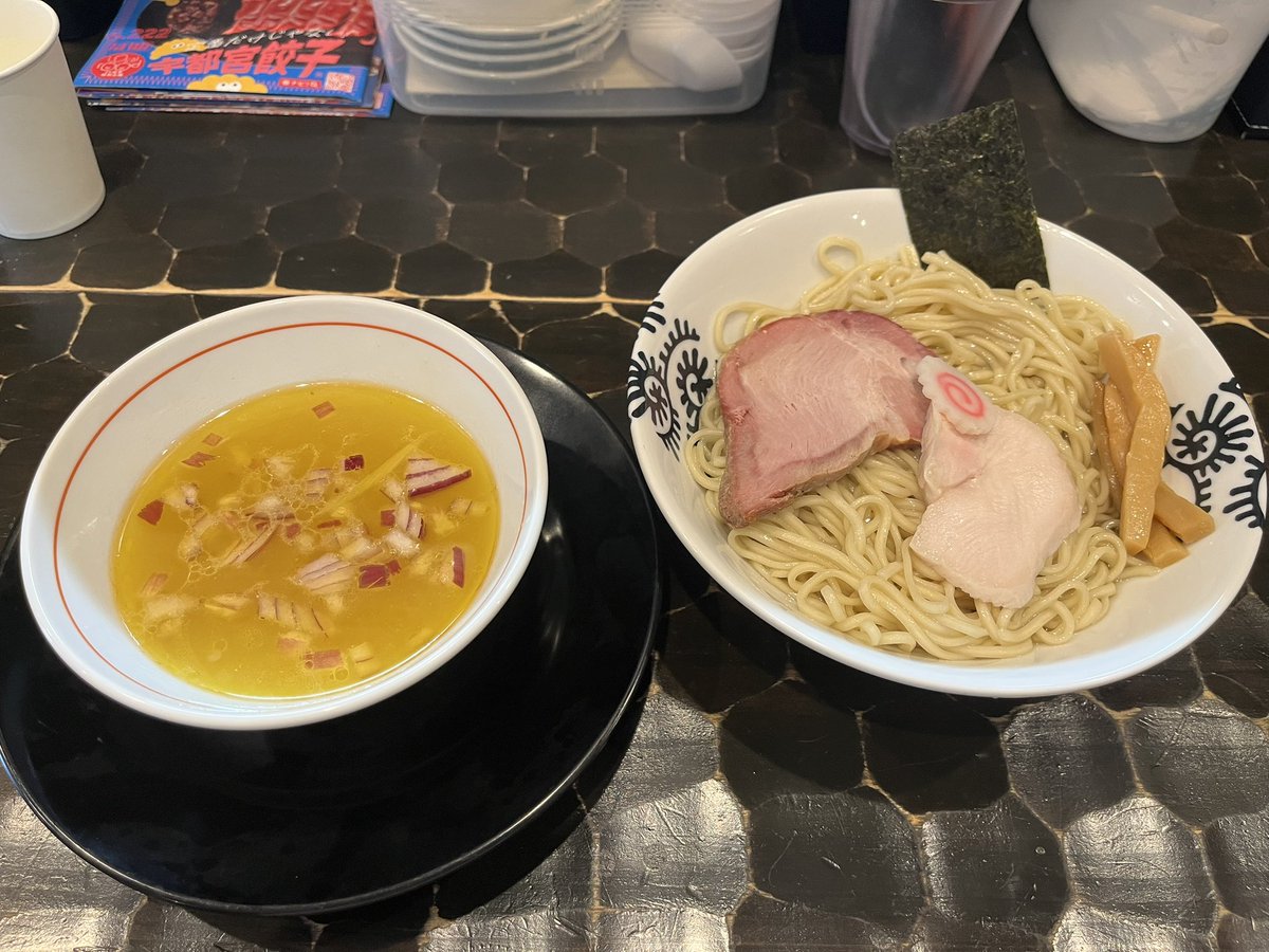 McTeio_URA's tweet photo. 今日の麺活

真岡鐵道真岡線茂木駅から徒歩8分
謹製麺道 竜の「あっさりつけ麺(塩)」 https://t.co/7aPW9WRwGz