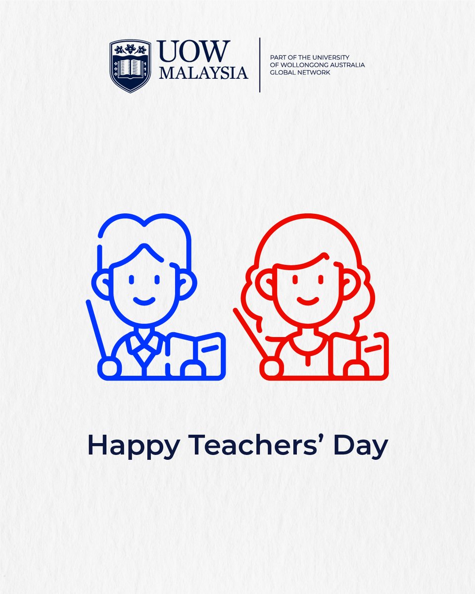 To the mentors who inspire, challenge and empower — thank you for shaping minds and nurturing futures. Your impact goes beyond the classroom, and your dedication never goes unnoticed.

Happy Teachers' Day 🍎

#UOWMalaysia #UOWesome #UOWMlife