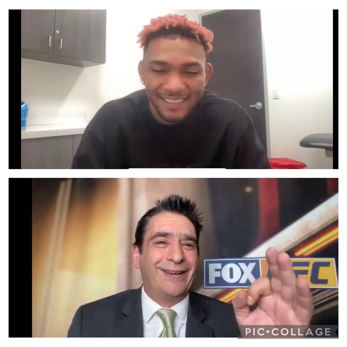 GersonMarlon's tweet photo. Muchas gracias querido @miichaelufc por tu tiempo la entrevista !!
Amigos no se la pierdan este viernes en #INSIDEUFC POR @Fox Sports https://t.co/leiATKaobt