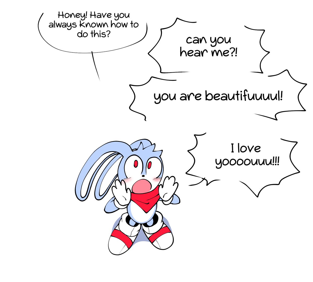 Breaking news! local bunny is obsessed with his giant wife!
#protosonaze #rushtothedreamland