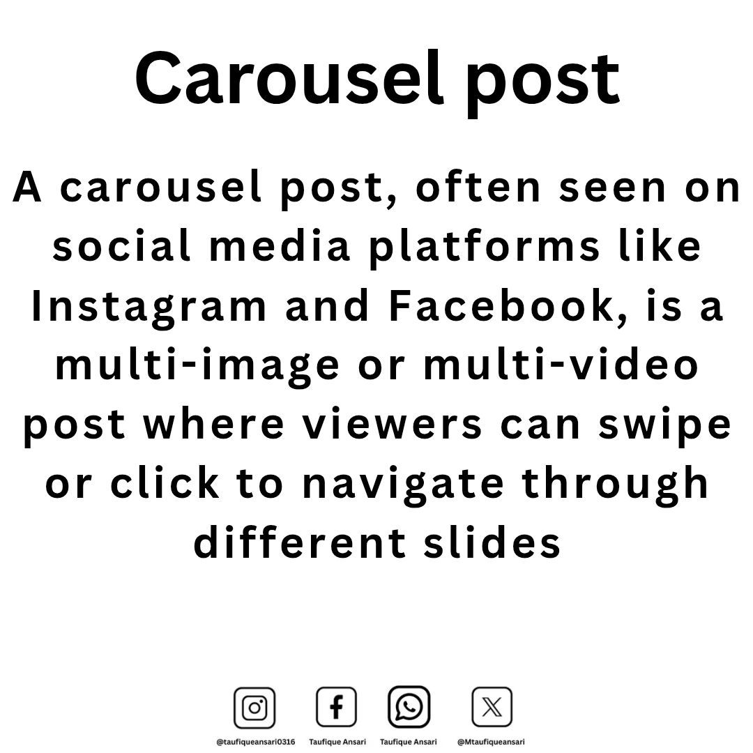 Mtaufiqueansari's tweet image. Carousel post #TaufiqueAnsari #CarouselPost #DigitalMarketing #Canva