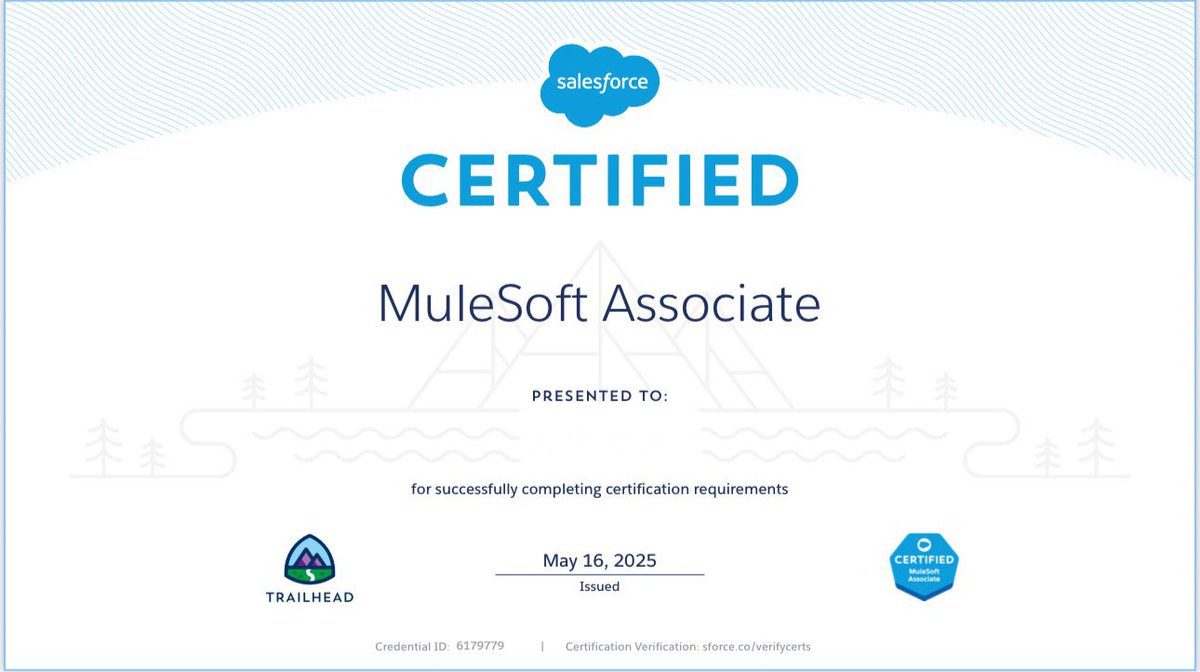ma28050____'s tweet image. MuleSoftアソシエイト受かった！
#Salesforce #MuleSoft