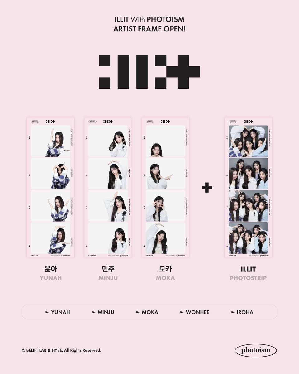 PHOTOISM with ILLIT ARTIST FRAME OPEN ! The <ILLIT> artist frame