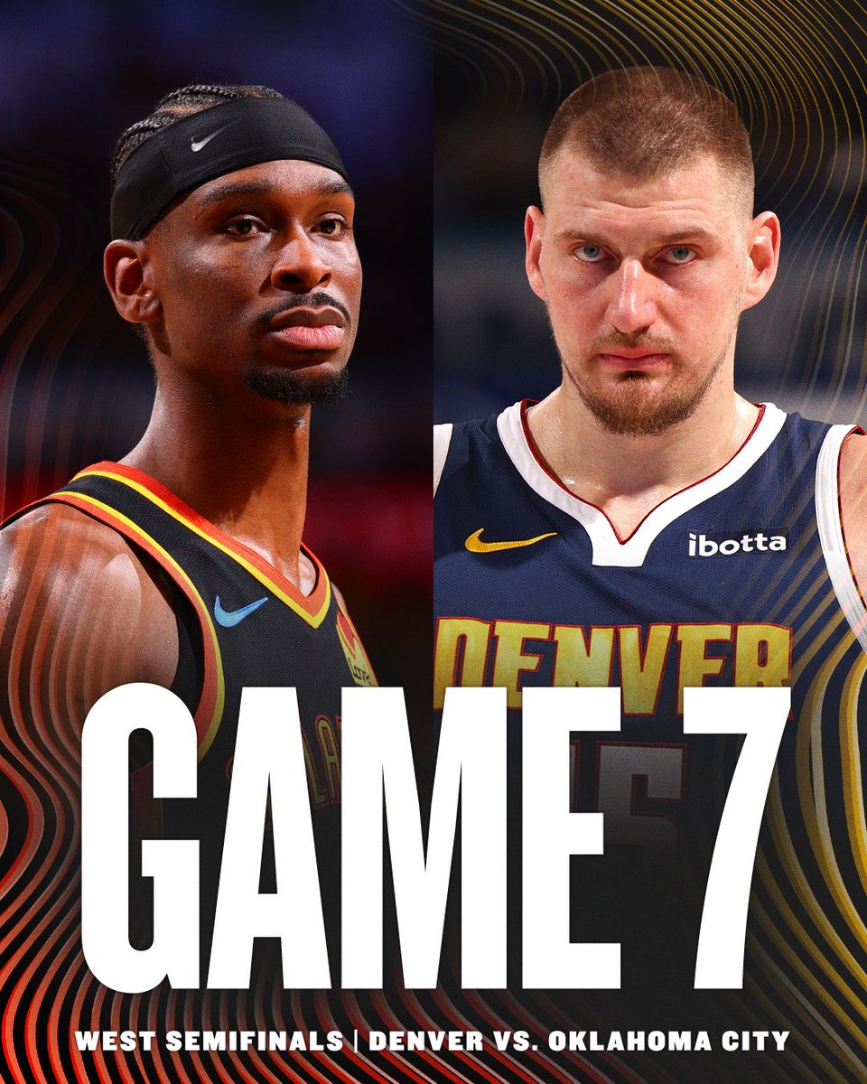 WE'RE GOING TO SEVEN 🔥

Winner goes to the Western Conference Finals.

Sunday, May 18 at 3:30 PM ET on ABC 🍿