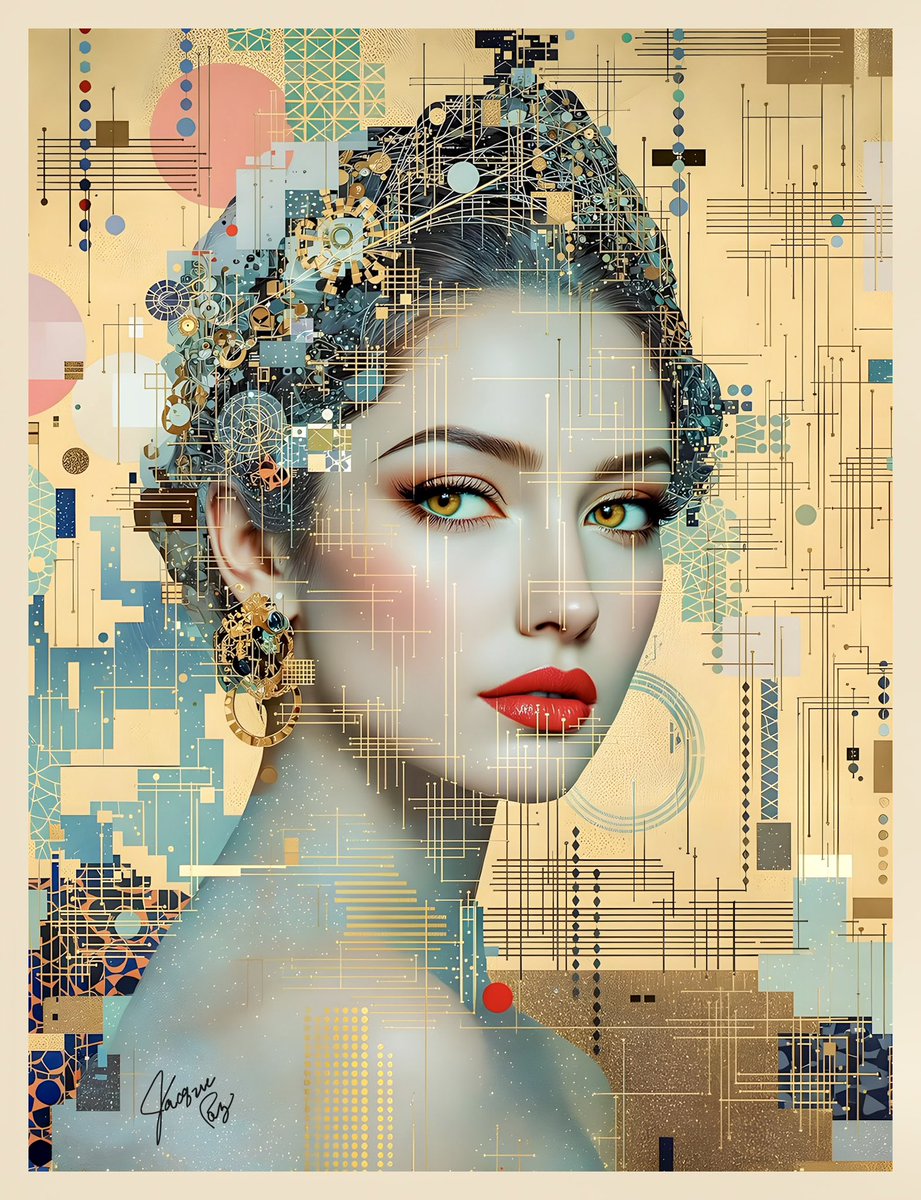 JediJackie's tweet image. Where do you see the rhythm in it?  

#DigitalArt #AbstractDesign #NightCafe

Ai Art by Jacque Paz