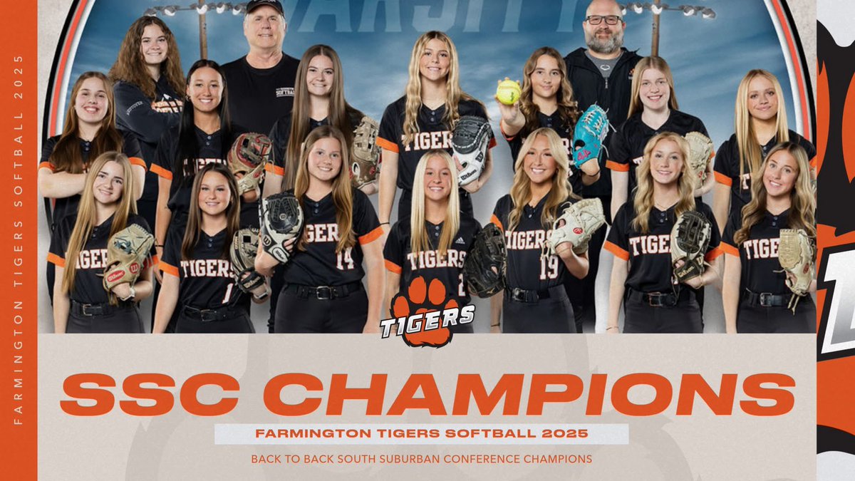 Softball Shuts Out Burnsville to Clinch Back-to-Back SSC Titles 🥎🧡🐾
farmingtontigers.com/news/2025/5/15…
