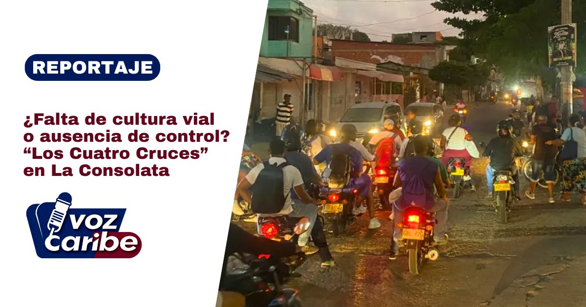 vozcaribectg's tweet photo. #Movilidad #Cartagena #LosCuatroCruces #LaConsolata #Caosvial | "Los Cuatro
Cruces" en La Consolata: Sin semáforos. Sin control. Sin respeto. Un cruce que resume el caos vial de Cartagena. ¿Falta de cultura o ausencia de autoridad?
Reportaje completo aquí:
https://t.co/go7KS0tCh9 https://t.co/eT9kZpzzY5