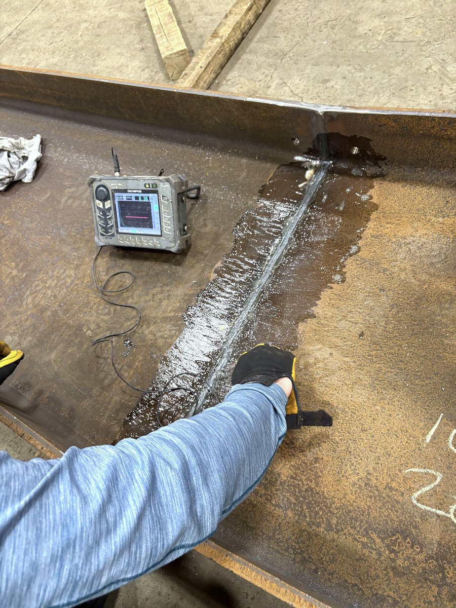 RkoSteel's tweet photo. A beam having NDE Ultrasonic Testing completed before heading to a site. https://t.co/xa3U0zLpKL
#steelfabrication #welding https://t.co/nloFGAwsAx