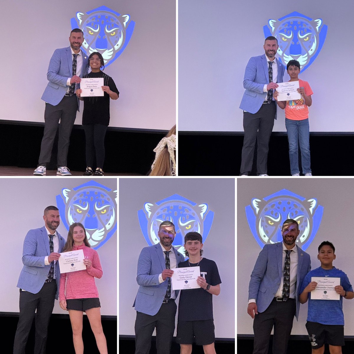 We had an awesome time celebrating our 6th grade Principal’s and Student of the Quarter award winners today! So proud of our Jaguars for leading the way! #ProsperProud