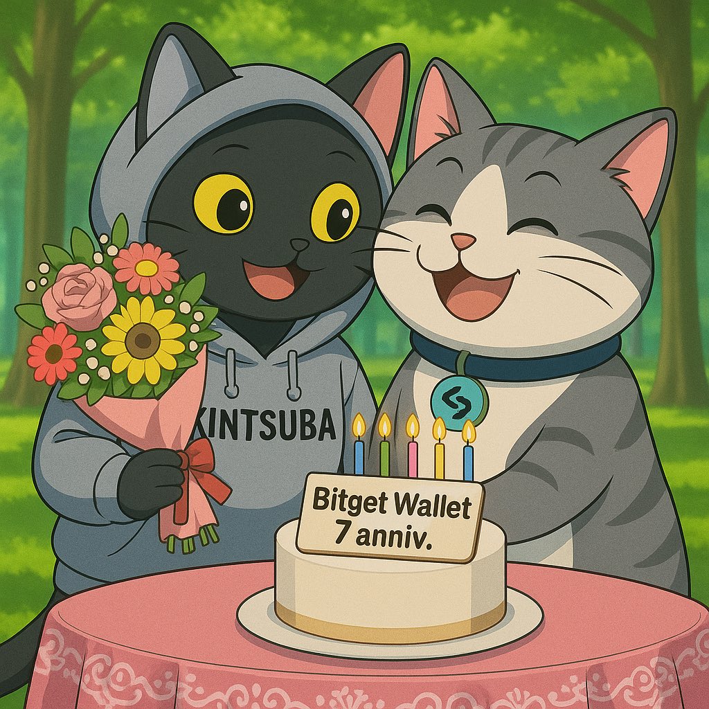 kintsuba1992's tweet image. Congratulations on your 7th anniversary, BitgetWallet! Please continue to be the world&apos;s top wallet, providing satisfaction and excitement to your users✨🎂🎉✨

@BitgetWallet @BGWalletAlpha
#BitgetWallet7 #Crypto4Everyone
@KarryWeb3 @alvin_kan @JamieElky @Kajiiweb3