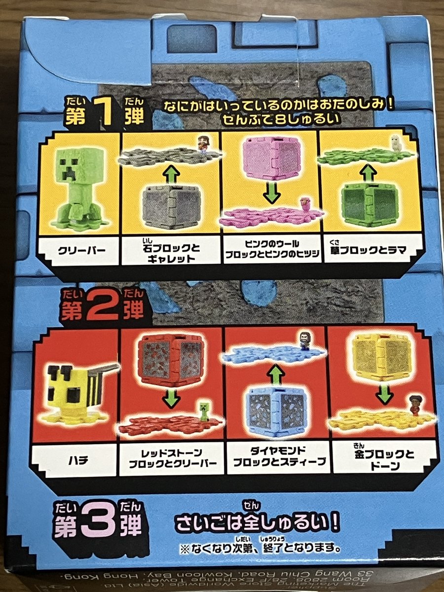 今回のマクドナルドのマインクラフトコラボの識別番号を調べました