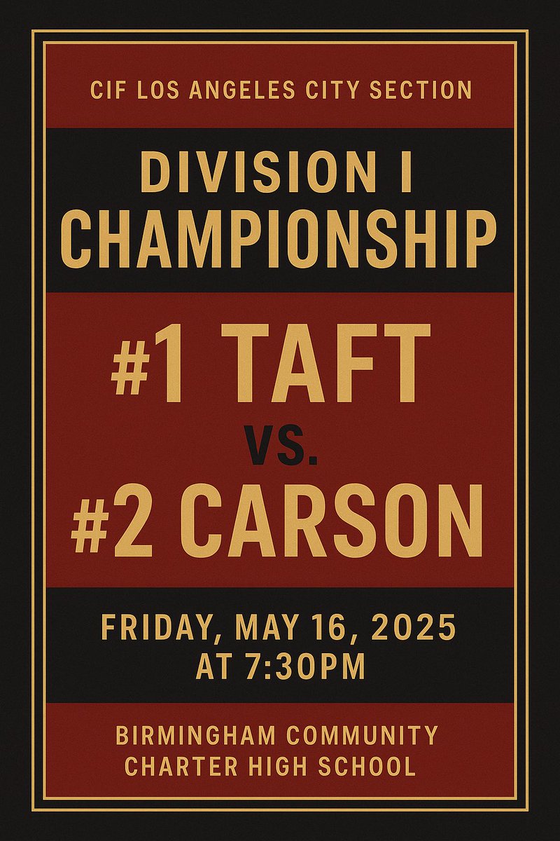 Rene Lopez (@renelopez19) on Twitter photo Boys Volleyball: Taft Toreadors Are Set To Make Their 15th Appearance In The <a href="/CIFLACS/">CIF LA City Section</a> Championship. Head Coach Arman Mercado, Who Is In His 23rd Season At The Helm, Will Be Coaching In His 22nd Championship Match Across Both Boys & Girls Programs. #RingSZN gofan.co/event/3620776 Boys Volleyball: Taft Toreadors Are Set To Make Their 15th Appearance In The <a href="/CIFLACS/">CIF LA City Section</a> Championship. Head Coach Arman Mercado, Who Is In His 23rd Season At The Helm, Will Be Coaching In His 22nd Championship Match Across Both Boys & Girls Programs. #RingSZN gofan.co/event/3620776