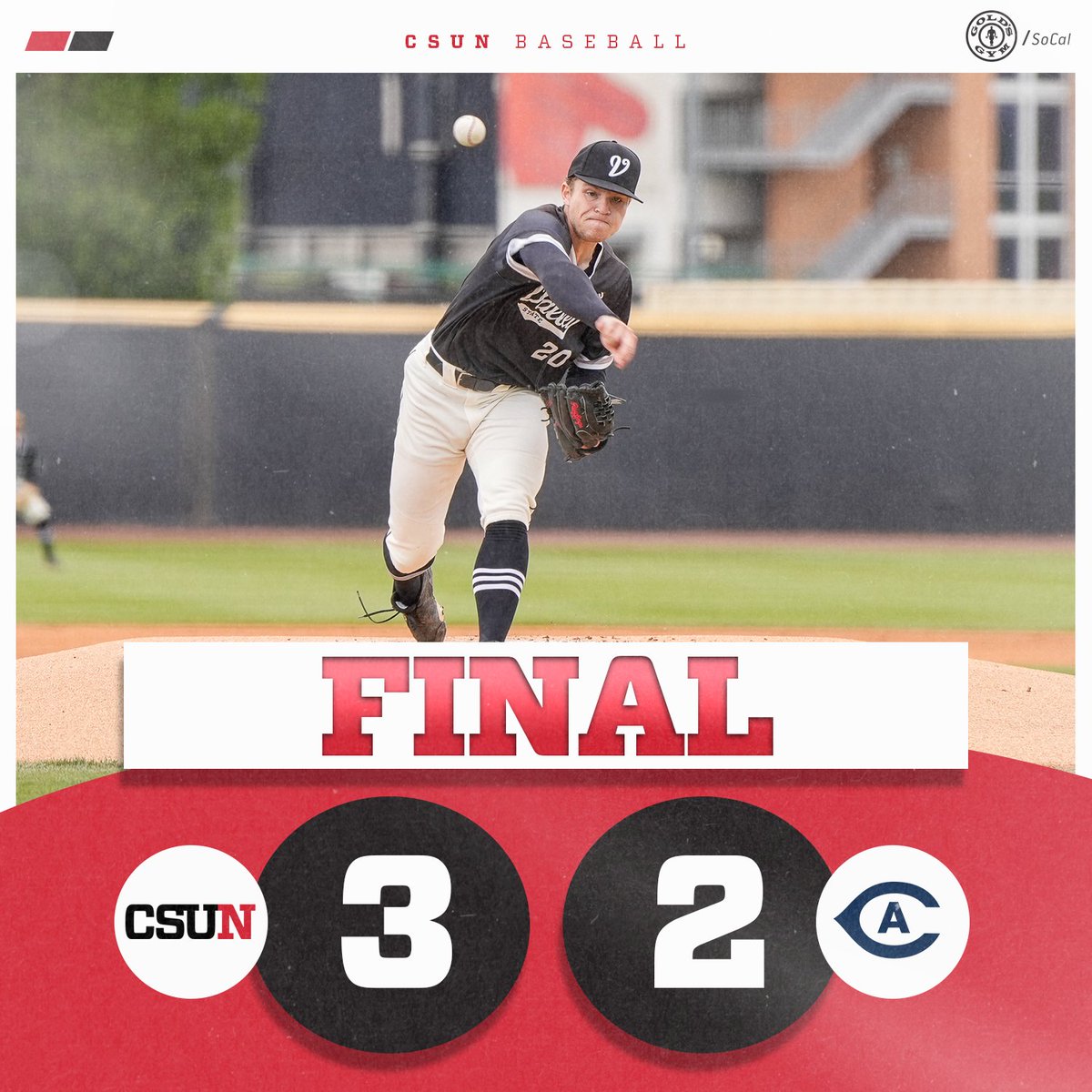CSUN Matadors (@gomatadors) on Twitter photo A thriller to take the opener!
<a href="/CSUNBaseball/">CSUN Baseball</a> gets a quality start from Max Mendes and clutch hits at the plate in a come-from-behind victory at UC Davis.
#GoMatadors A thriller to take the opener!
<a href="/CSUNBaseball/">CSUN Baseball</a> gets a quality start from Max Mendes and clutch hits at the plate in a come-from-behind victory at UC Davis.
#GoMatadors