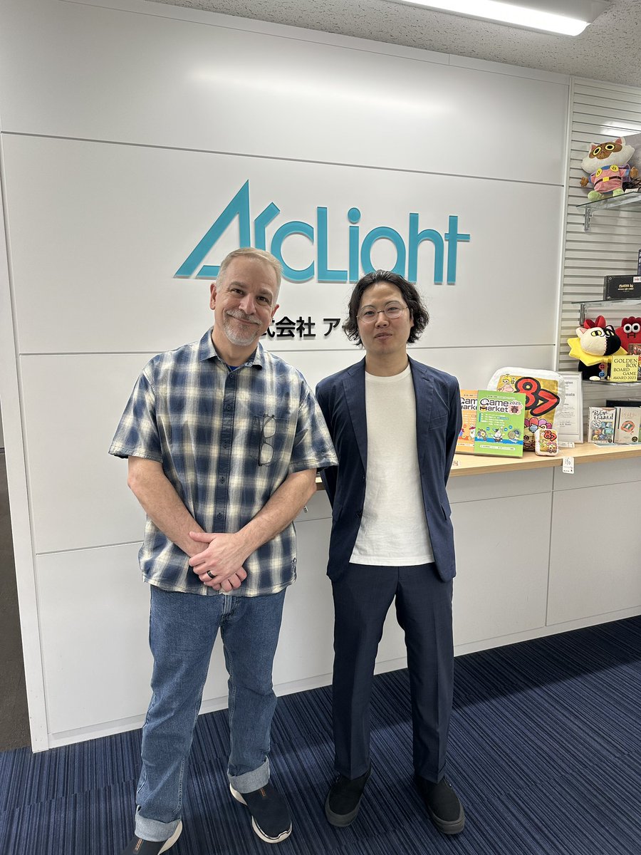 It was my great pleasure to meet Mr. Suzuki at the <a href="/ArclightGames/">アークライトゲームズ</a> office in Tokyo!