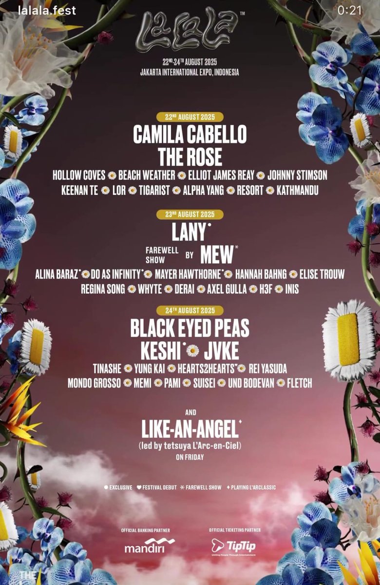 Cielers_ID's tweet photo. Guys, akun Lalalafest udah rilis full line up dan ada Like-an-Angel di Day 1. 

Kalian udah beli tiketnya? https://t.co/6OBoD9GrEx