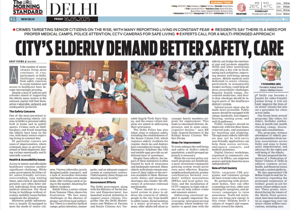 Anup Verma (@journoanup) on Twitter photo As the number of senior citizens living alone continue to rise, particularly in Delhi, challenges ranging from safety concerns to social isolation and access to healthcare have become increasingly pressing.
<a href="/santwana99/">santwanabhattacharya</a>
<a href="/NewIndianXpress/">The New Indian Express</a> As the number of senior citizens living alone continue to rise, particularly in Delhi, challenges ranging from safety concerns to social isolation and access to healthcare have become increasingly pressing.
<a href="/santwana99/">santwanabhattacharya</a>
<a href="/NewIndianXpress/">The New Indian Express</a>