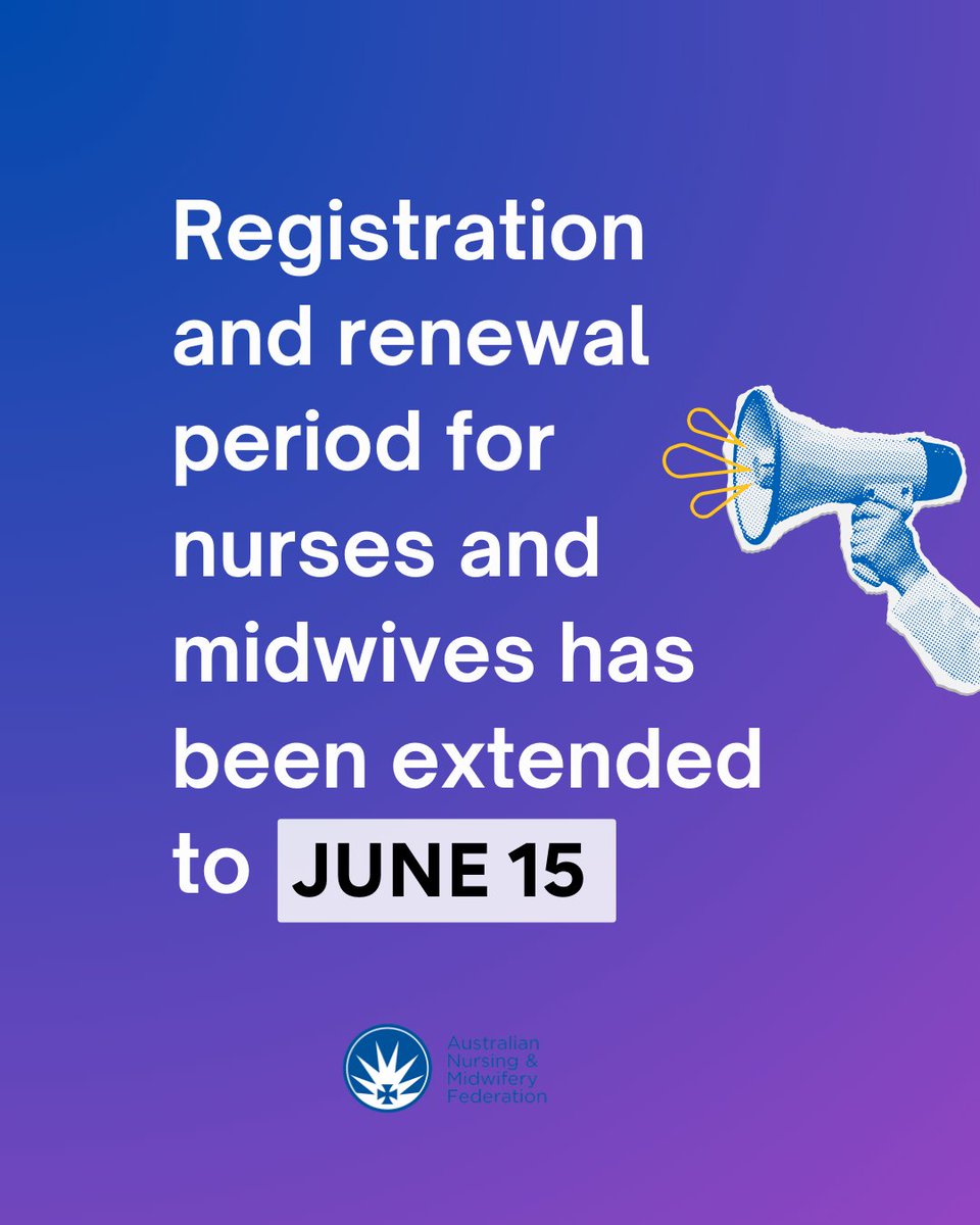 To give nurses and midwives more time to complete their renewal in the new Ahpra portal, the Nursing and Midwifery Board of Australia has waived late fees for practitioners who renew before 15 June. All nurses and midwives will remain registered until 30 June.