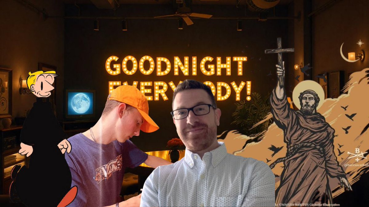 Goodnight Everybody! (@gneverybody) on Twitter photo An excellent discussion of all things artistic took place on this episode, thanks to <a href="/BaritusCatholic/">BARITUS Catholic Illustration</a> and <a href="/CatholicToons/">The_Catholic_Cartoon</a>. Check out the replay on YouTube. An excellent discussion of all things artistic took place on this episode, thanks to <a href="/BaritusCatholic/">BARITUS Catholic Illustration</a> and <a href="/CatholicToons/">The_Catholic_Cartoon</a>. Check out the replay on YouTube.
