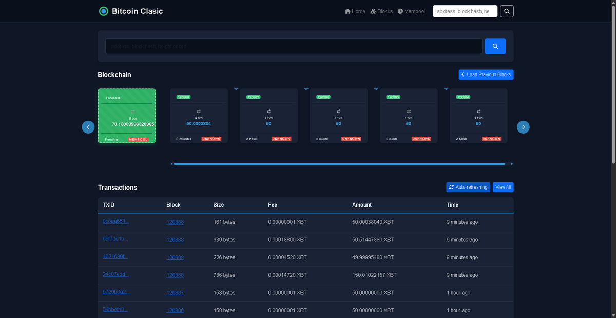 xbtproject's tweet photo. New $XBT Explorer & multichain wallet by https://t.co/FffjHuzCEt is available!
✅ Track Bitcoin Classic
✅ Manage XBT in a slick wallet
✅ Now available as a Chrome Extension
🌐 https://t.co/TWr3NKObNS
🧩 https://t.co/wxR24b2Xev
#BitcoinClassic #XBT #dedoo #WebWallet https://t.co/AdCif7psUS