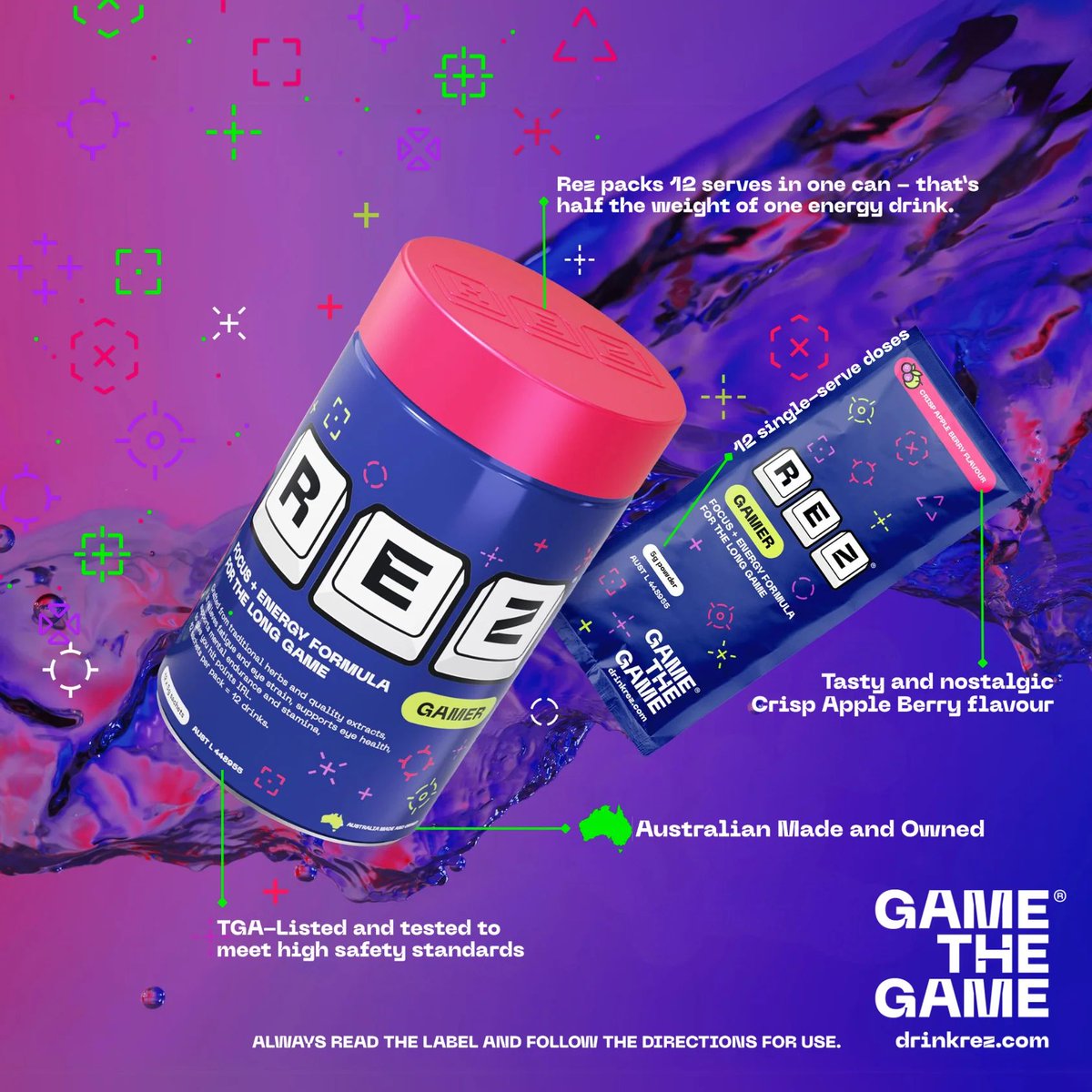 Big news! We’re thrilled to announce that we've officially partnered with REZ , the performance supplement built specifically for gamers.🧠

⚡REZ isn’t just another energy drink, it’s a science-backed formula designed to boost focus, reduce eye and mental fatigue, and keep