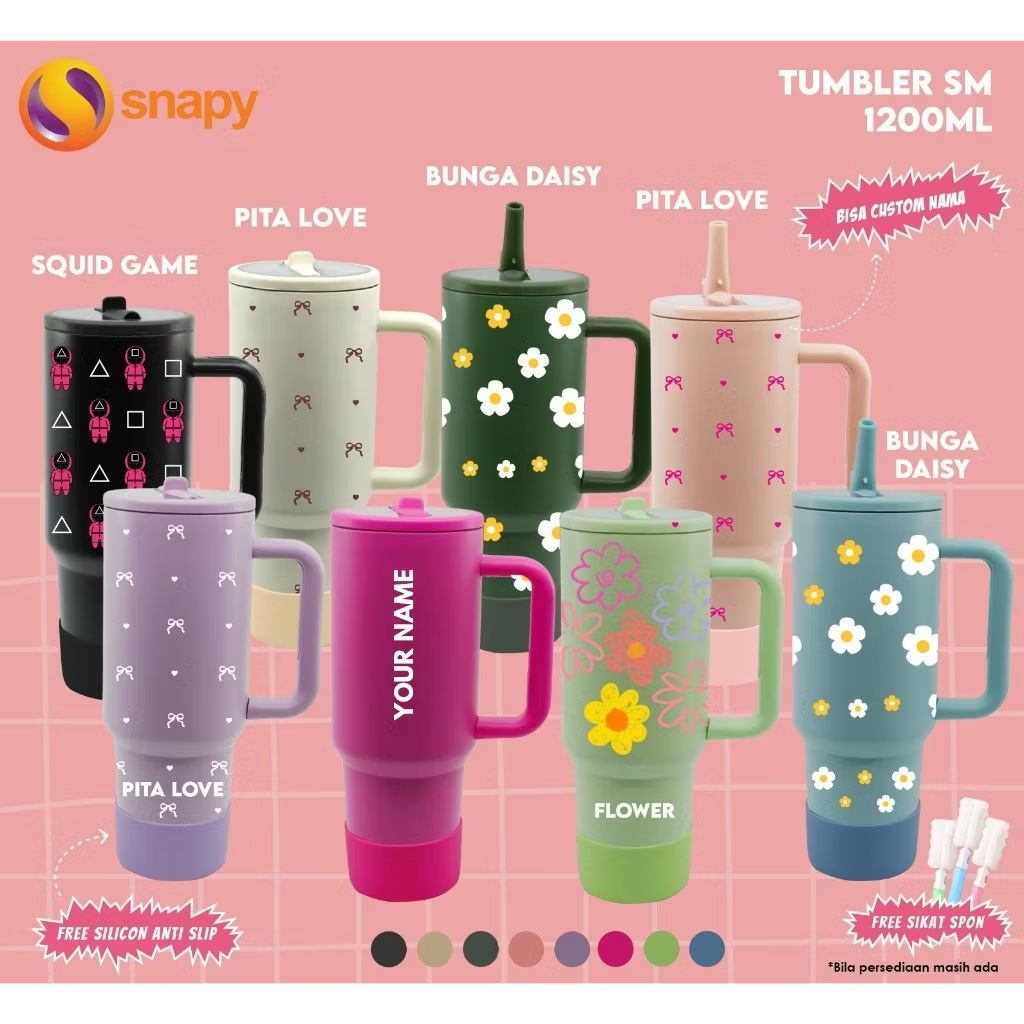 Cek Tumbler Cold Cup Tumblr Stainless Botol Minum Custom SM 40oz 1200ml dengan harga Rp99.999. Dapatkan di Shopee sekarang! s.shopee.co.id/LaiEjXtL8?shar…