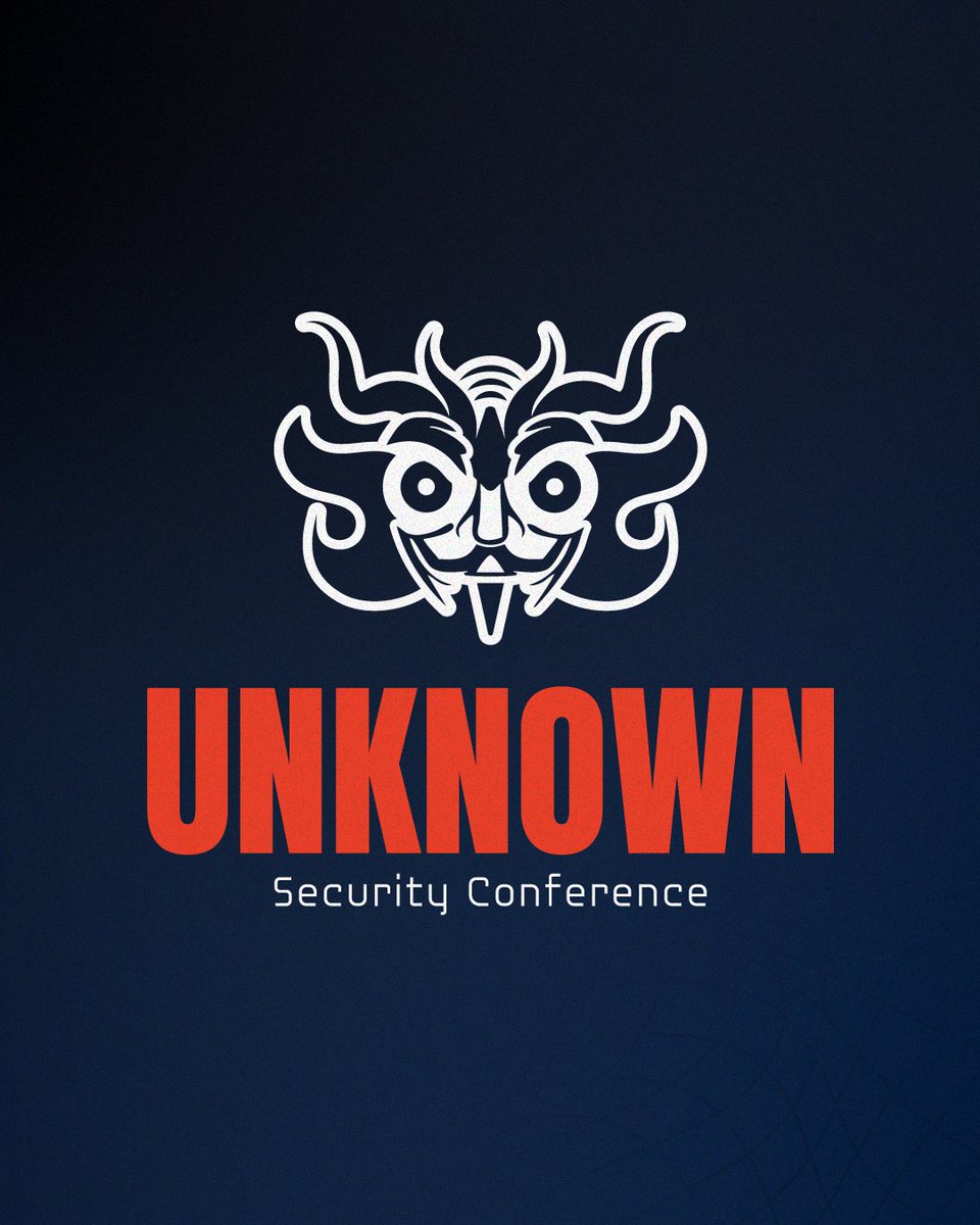 📣Presentamos oficialmente:

Unknown Security Conference

La conferencia de ciberseguridad en donde lo desconocido se convierte en conocimiento.

📍Lima
Pronto más detalles 🔥
👀 Mantente alerta.

#UnknownSecurityConference #Lima #ciberseguridad #conferencia #conference