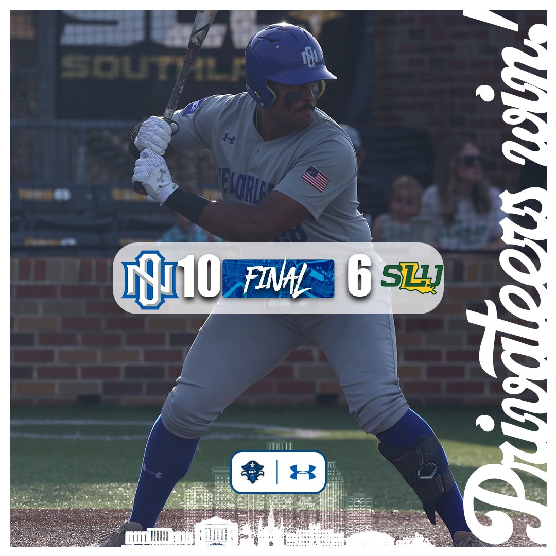 Shook up the bracket and beat the top seed to start!

Huge night from <a href="/BryceCalloway3/">Bryce Calloway</a>  with 2 homers and his 9th save of the year!

#NOLAsTeam ⚔ #LockedIn 🔒