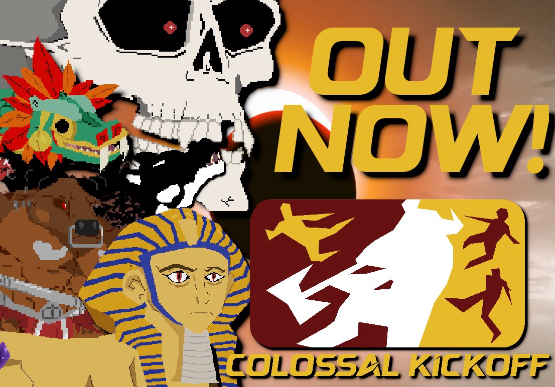 Colossal Kickoff is OUT NOW ON STEAM!

We've been working on this game for over a year and a half, and we're so excited for you all to play it. Thank you to everyone who's already supported the game, and we hope you enjoy it!

store.steampowered.com/app/3670200/Co…

#Indiegame #indiedev