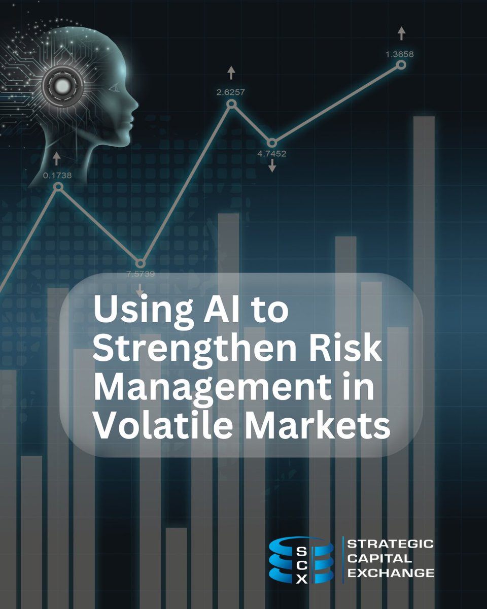 SCX_Holdings's tweet photo. Market volatility tests resilience. AI reshapes #RiskManagement by detecting subtle patterns, forecasting unexpected shifts and stress-testing scenarios in real time. While AI enhances decision-making, human expertise remains vital in navigating uncertainty.

#SCX https://t.co/B2Vy8bEFOt