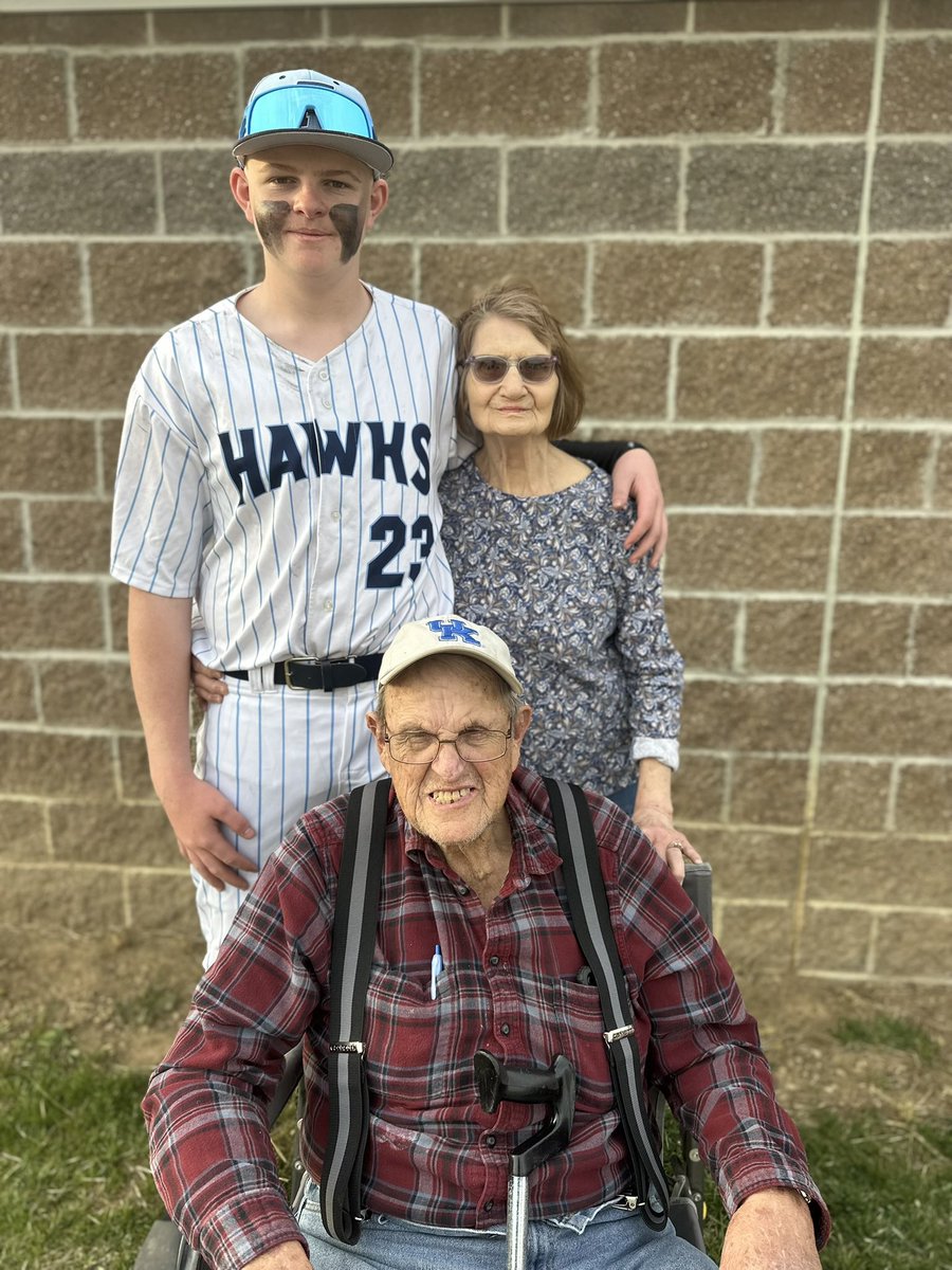 Blessed to have great grandparents at the ball field ⚾️