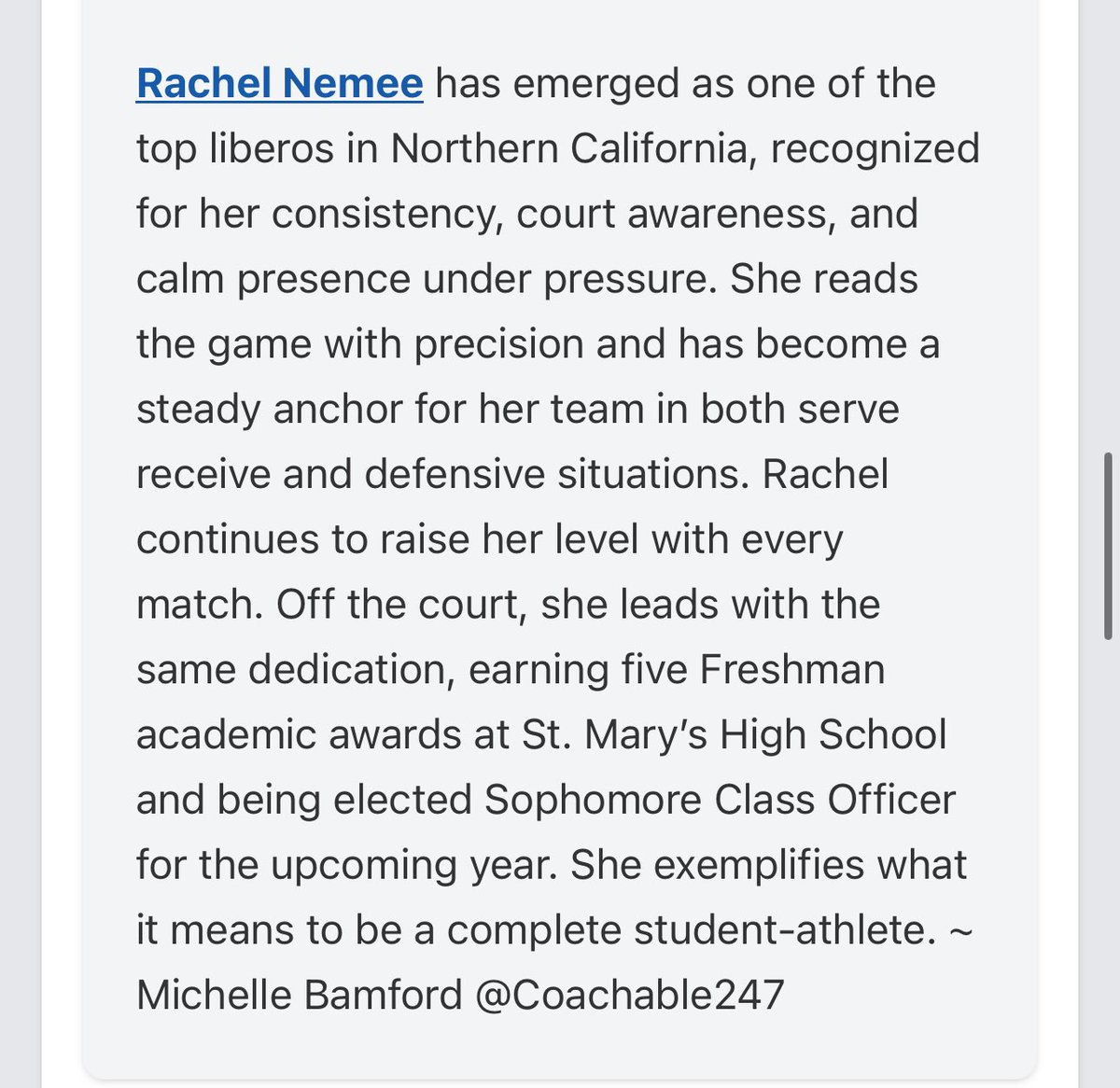 Rachel Nemee tweet media