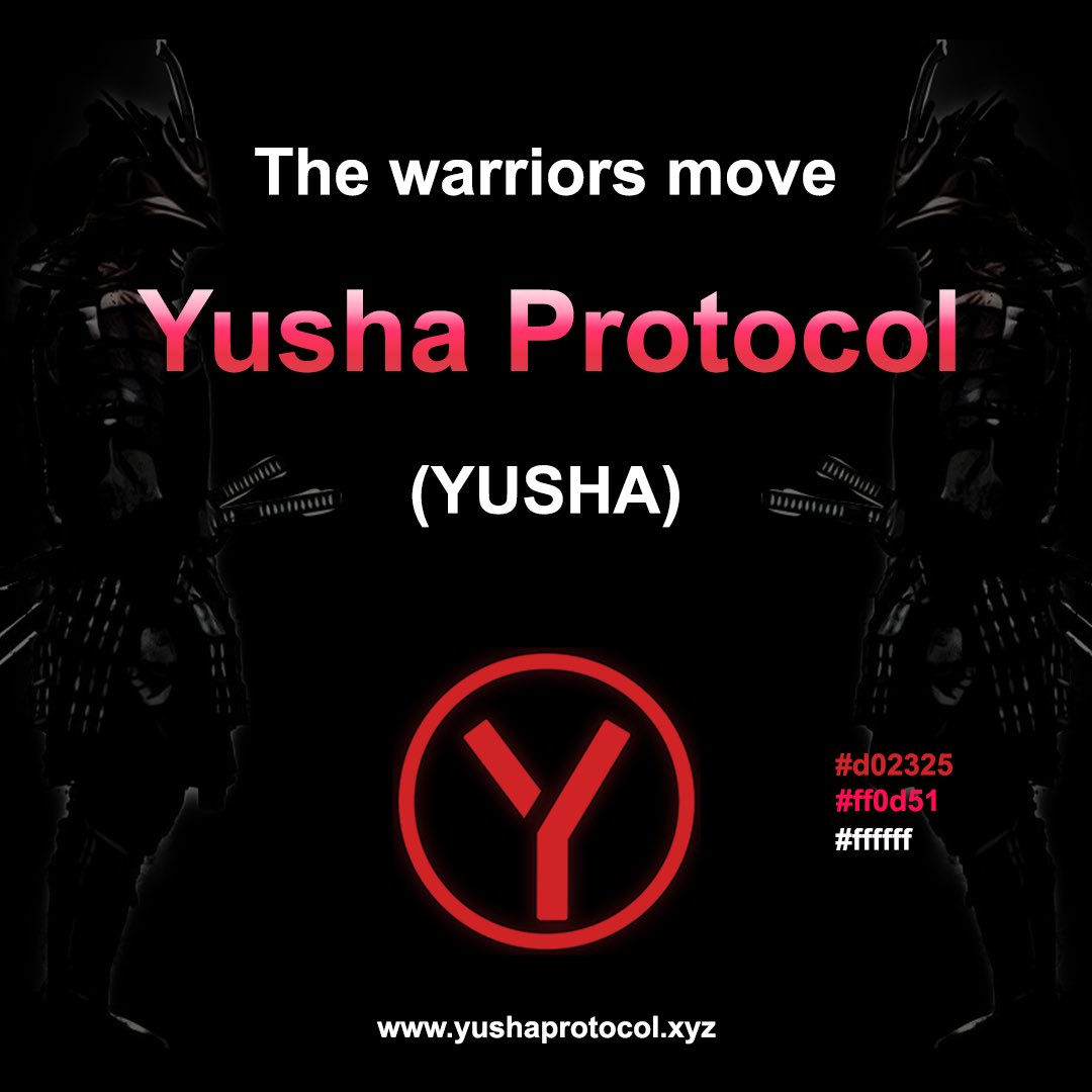 We are warriors, we are launched 🚀

🥷 yushaprotocol.xyz

#Yusha 📊📈