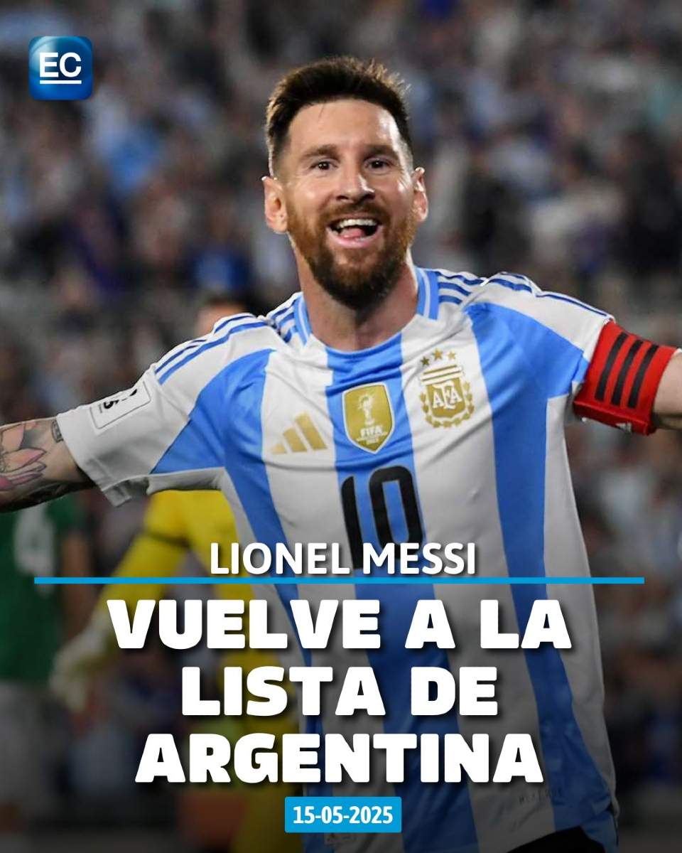 ¡Lo esperan! Lionel Messi fue incluido en la lista previa de Argentina para eliminatorias: f.mtr.cool/vygfzwgbww